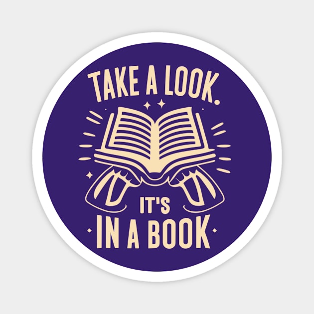 Take a Look, it's In a Book Magnet by A Floral Letter Capital letter A | Monogram, Sticker